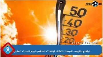 ارتفاع طفيف.. الأرصاد تكشف توقعات الطقس ليوم السبت المقبل